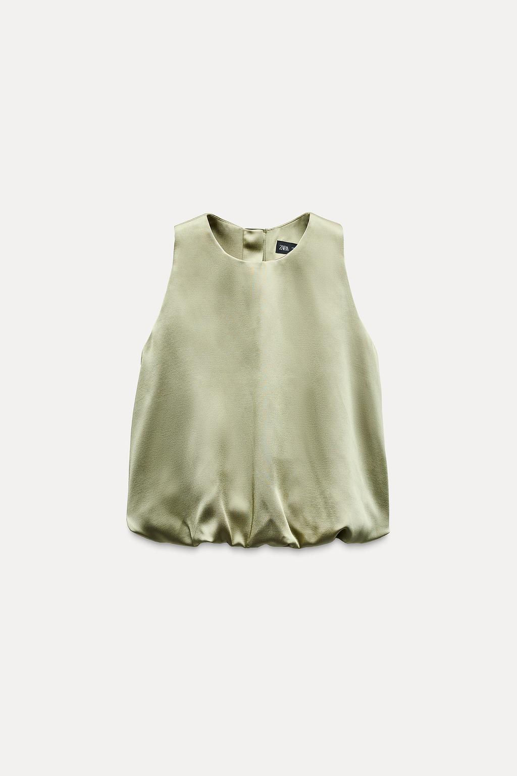 BALLOON SATIN TOP - Zara фото 4
