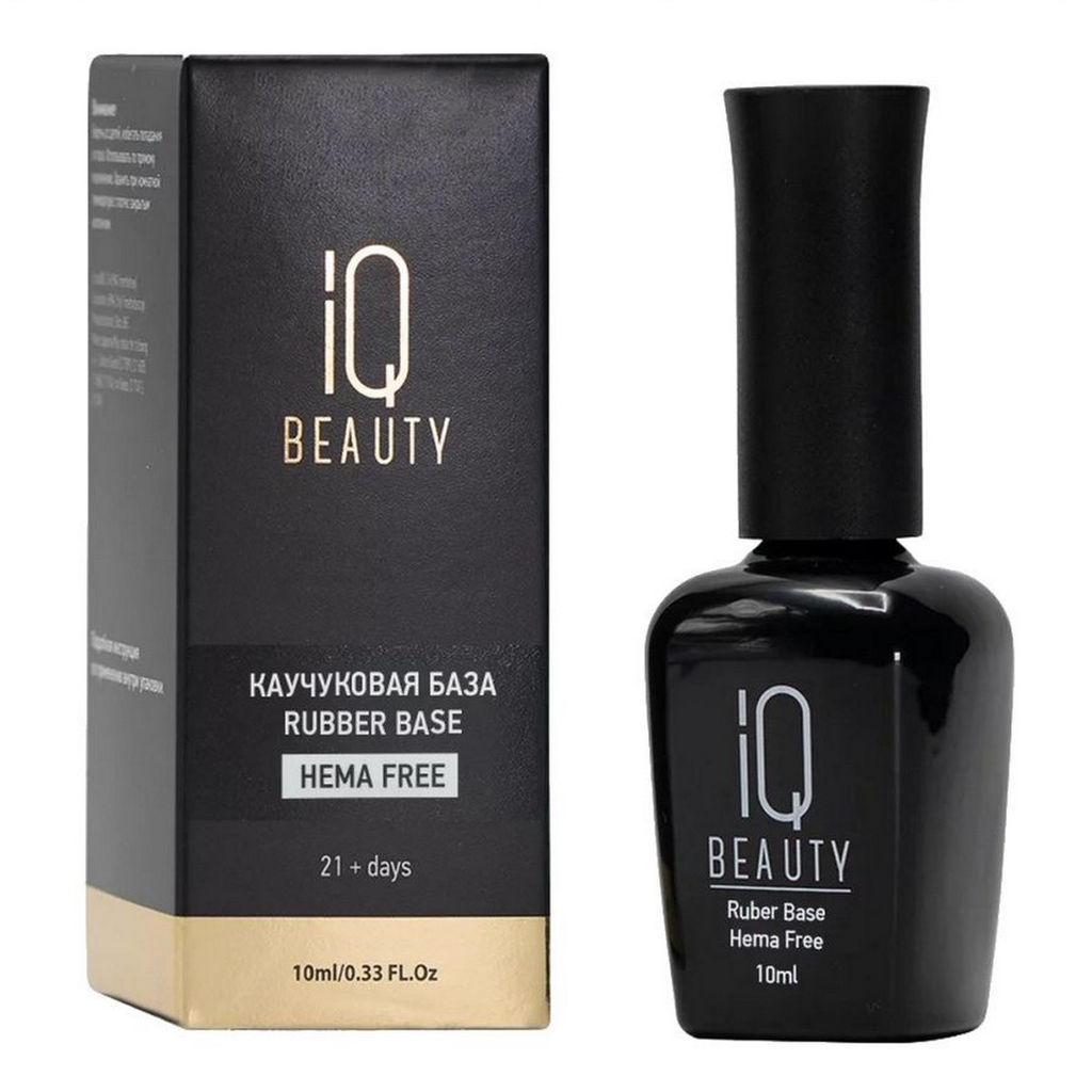 IQ Beauty Каучуковое базовое покрытие для гель-лака / Rubber Base Hema Free, 10 мл  фото 5
