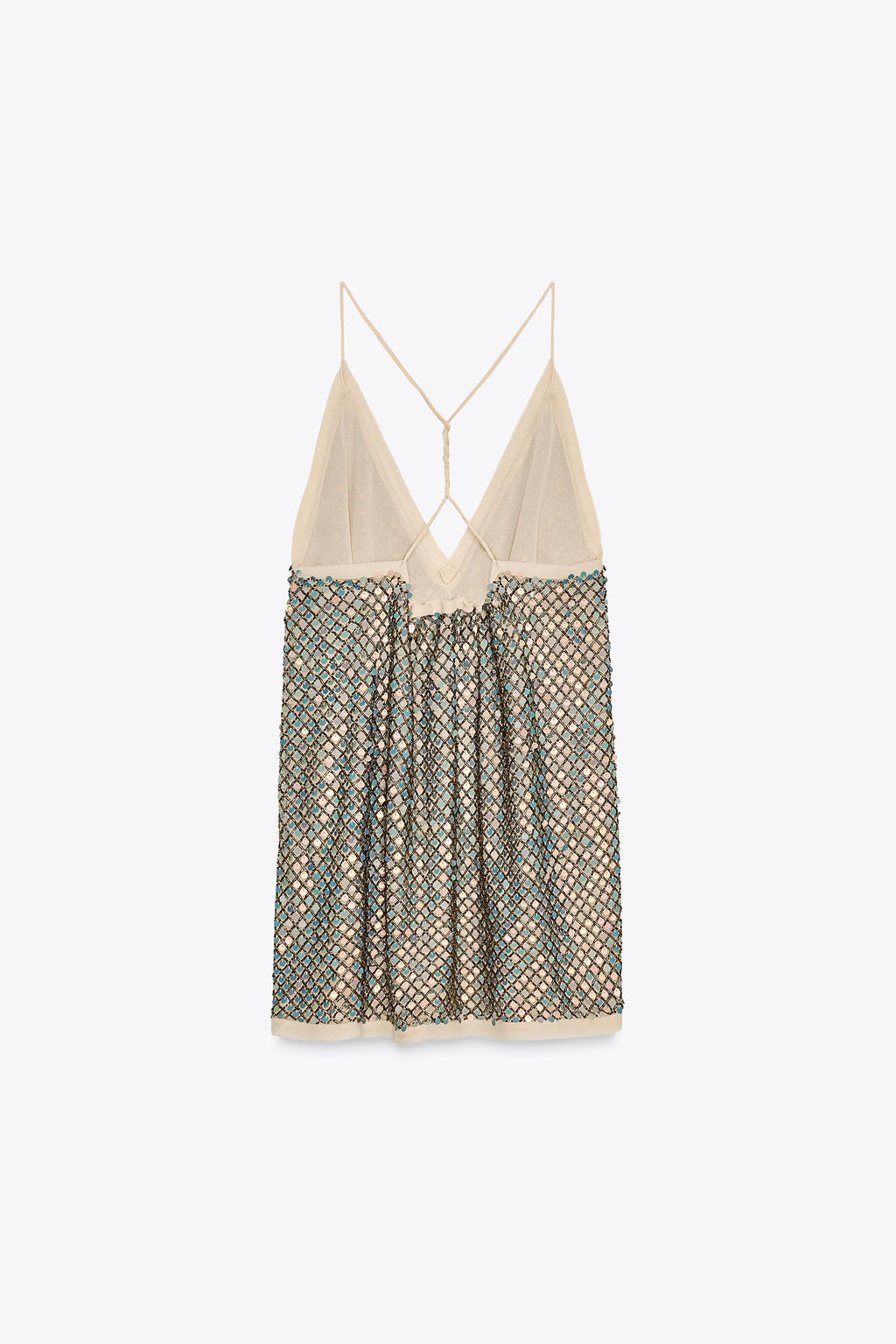 ZW COLLECTION LIMITED EDITION SEQUIN STRAPPY TOP - Zara фото 6