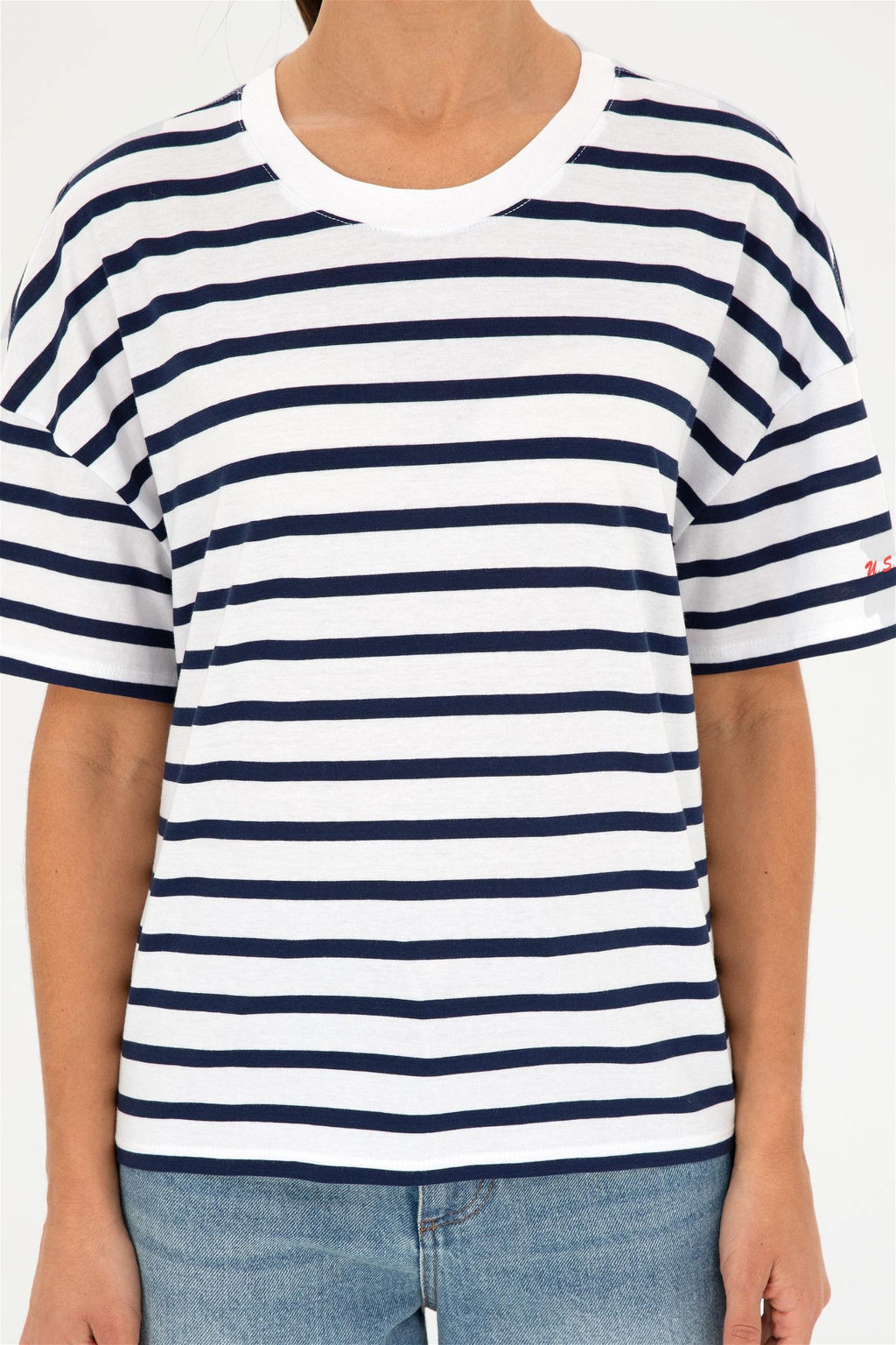 U. S. Polo Assn / Женская белая футболка с круглым вырезом - U.s. polo assn фото 6