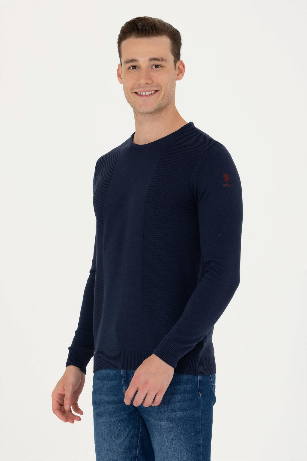 U. S. Polo Assn Мужской темно-синий свитер - U.s. polo assn фото 7
