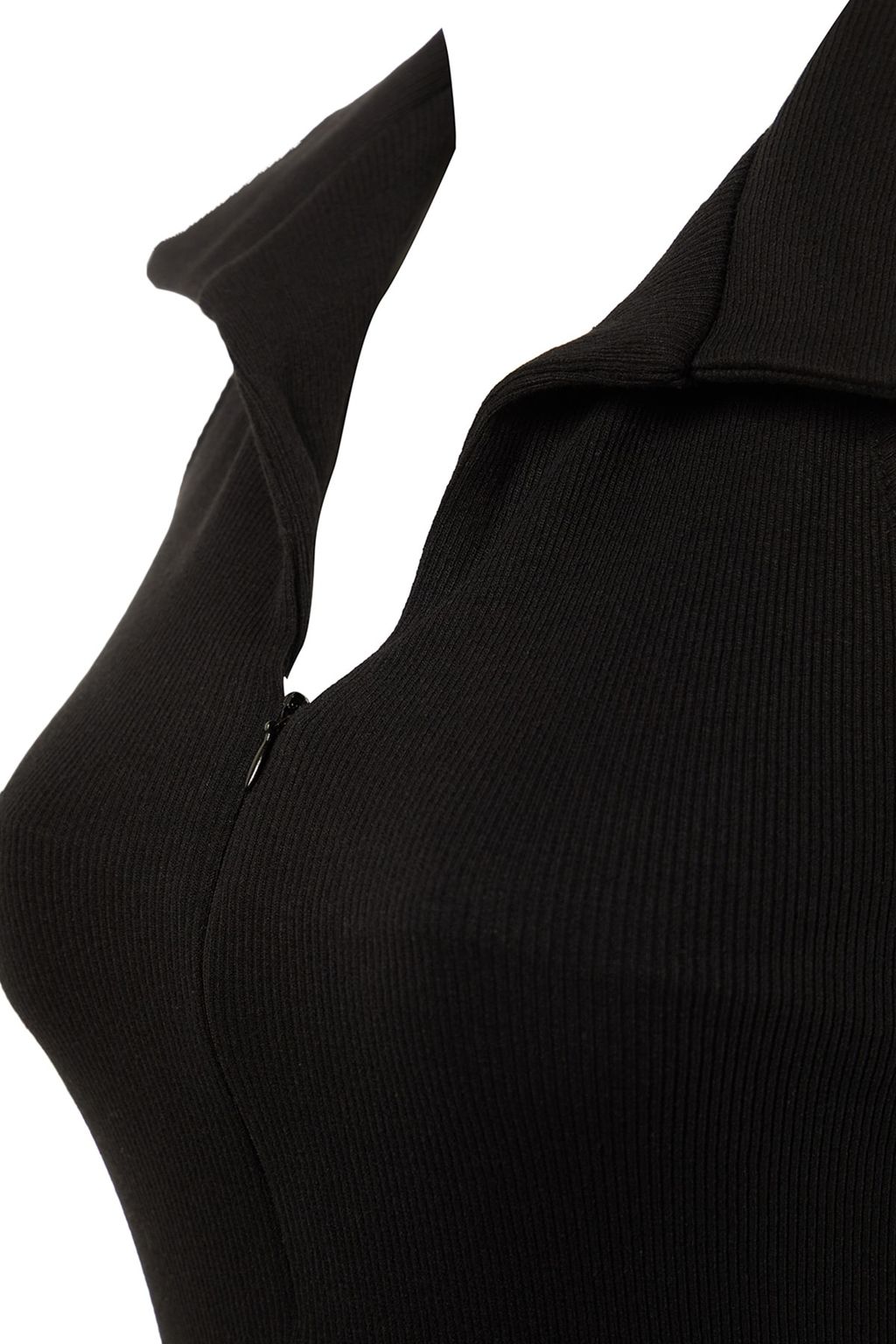 TRENDYOLMILLA Bordo Vucuda Oturan Polo Yaka Mini Fitilli Esnek Orme Kalem Elbise TWOSS22EL1981  фото 6