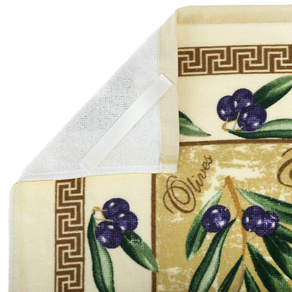 Салфетка махровая 45х45см Оливки, плотность 290гр/м2, 100% хлопок, цвета микс, Bolangde (Китай) - Домашняя мода фото 4