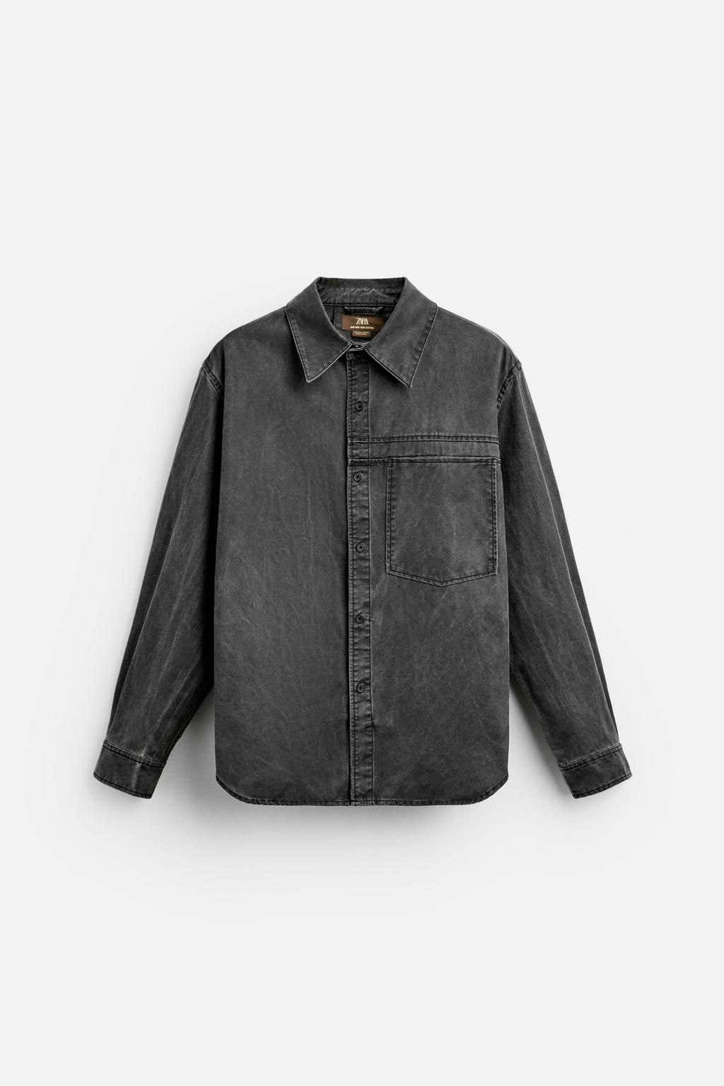 WAXED OVERSHIRT - LIMITED EDITION - Zara фото 8