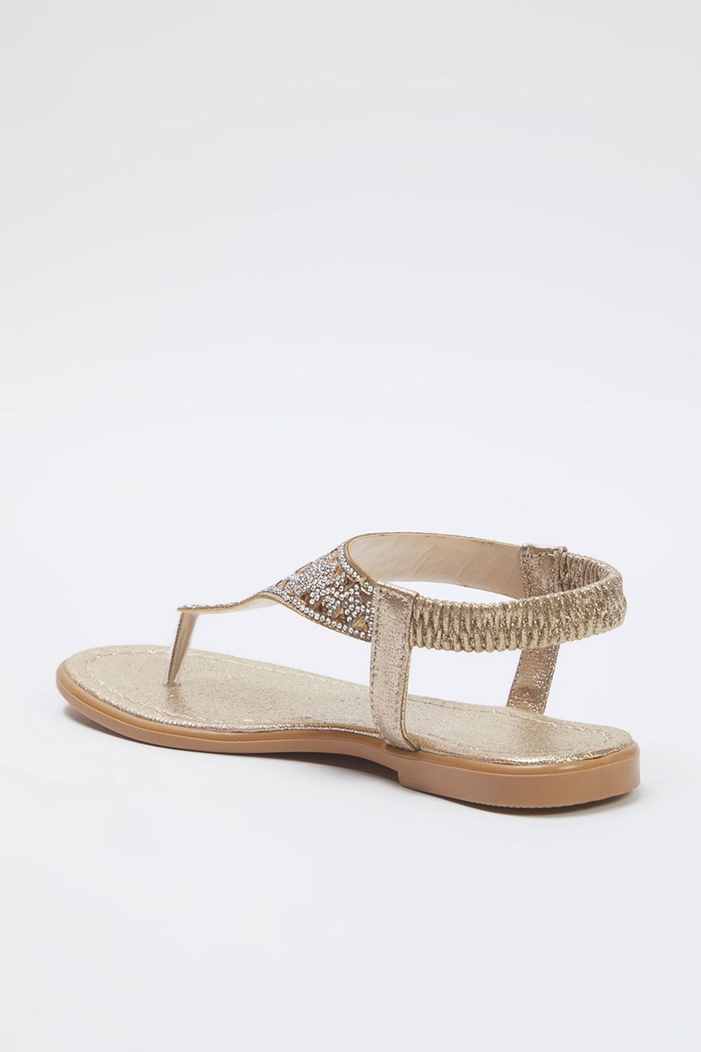 Trendyol Shoes Alt?n Simli Tas Detayl? Parmak Aras? Kad?n S?k Sandalet TAKSS25SD00009 - Trendyolmilla фото 11