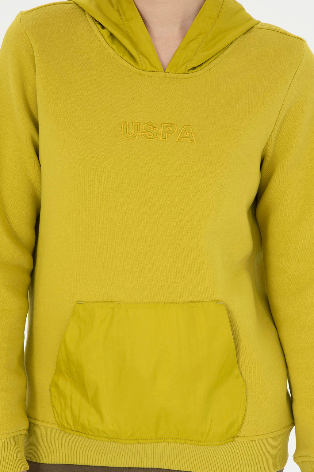 Женский свитшот фисташкового зеленого цвета - U.s. polo assn фото 6