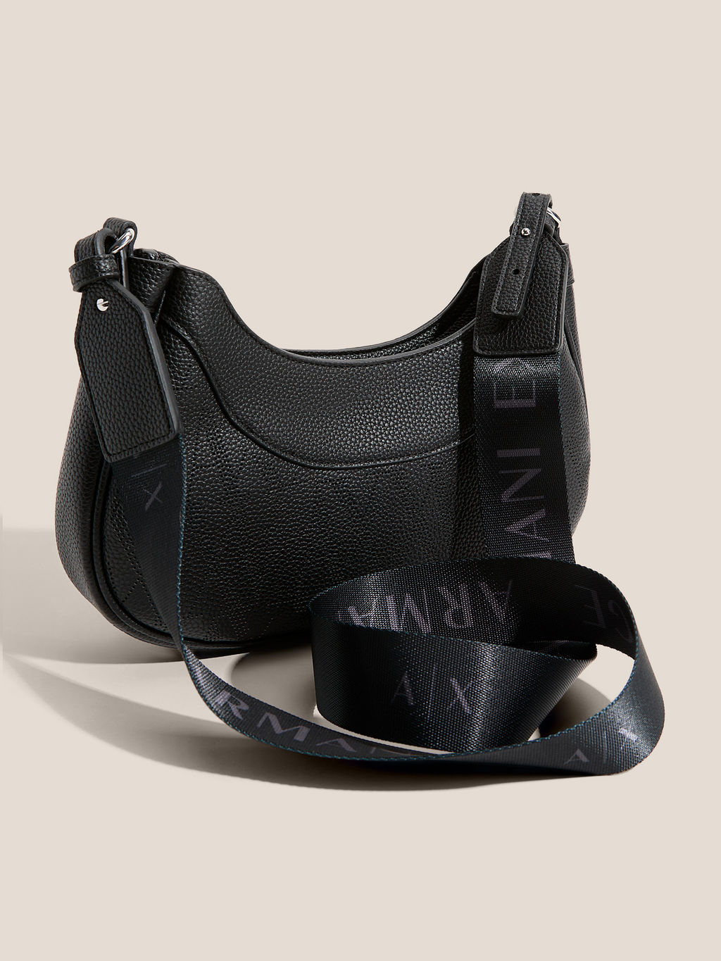 Женская сумка через плечо ARMANI EXCHANGE WAVE TRAFORO Артикул 4368396, черный  фото 3
