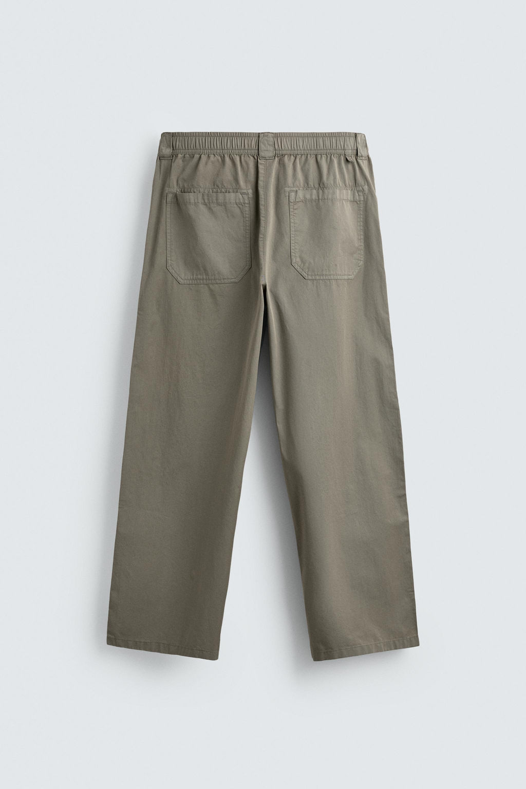 PANTAL?N RELAXED FIT ALGOD?N / Khaki claro - Zara фото 8