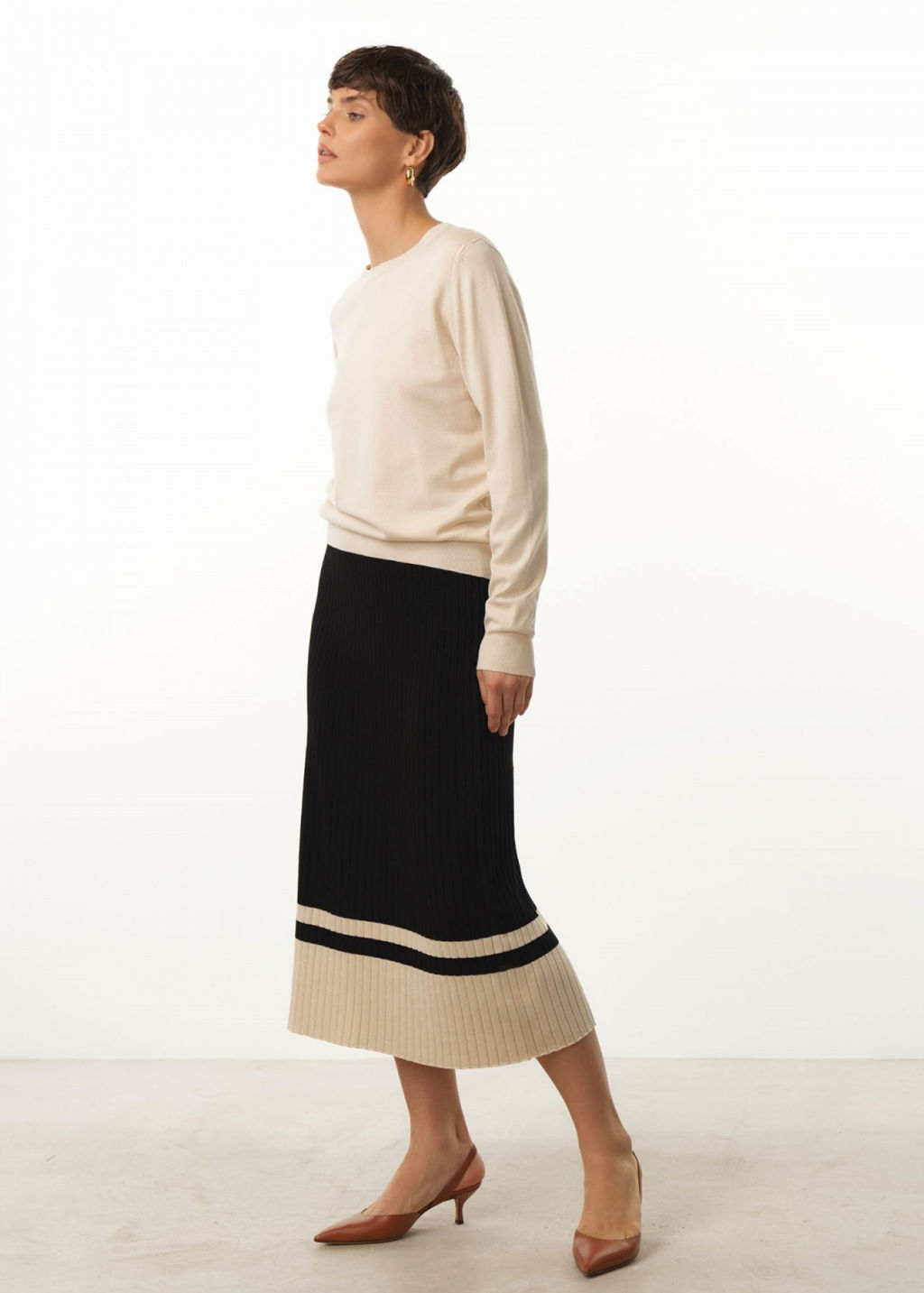 Conso/KJL 230793 - light beige Джемпер женский  фото 4