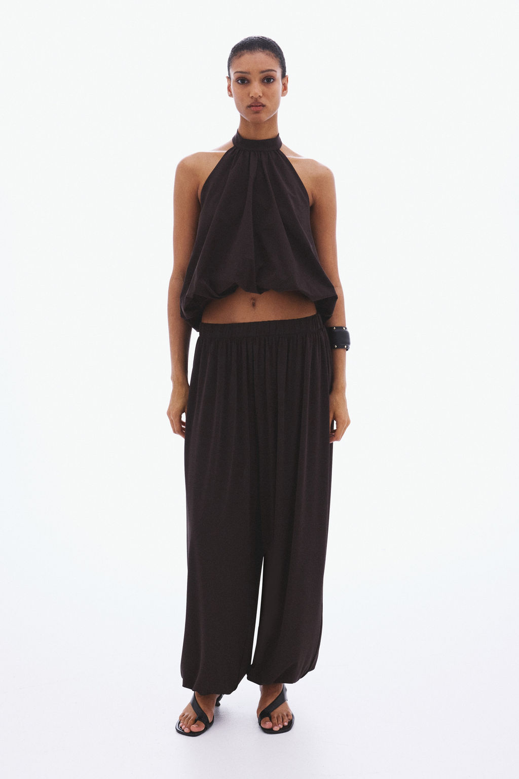 Top burbuja con escote halter - H&m фото 5