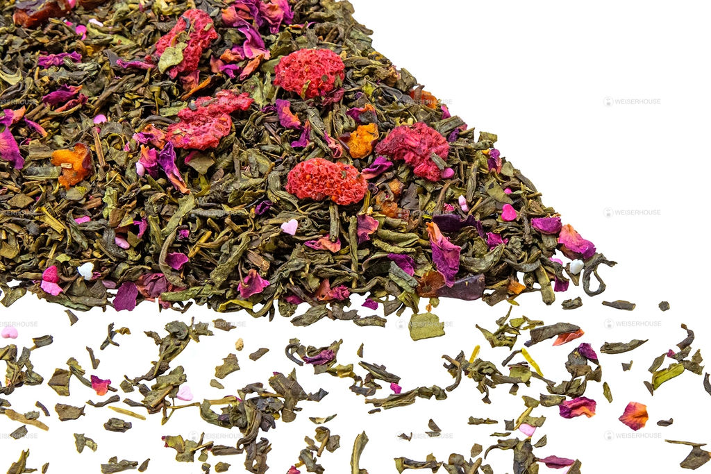 Зеленый ароматизированный чай "GRUNBERG" LITE " Малиновый зефир "