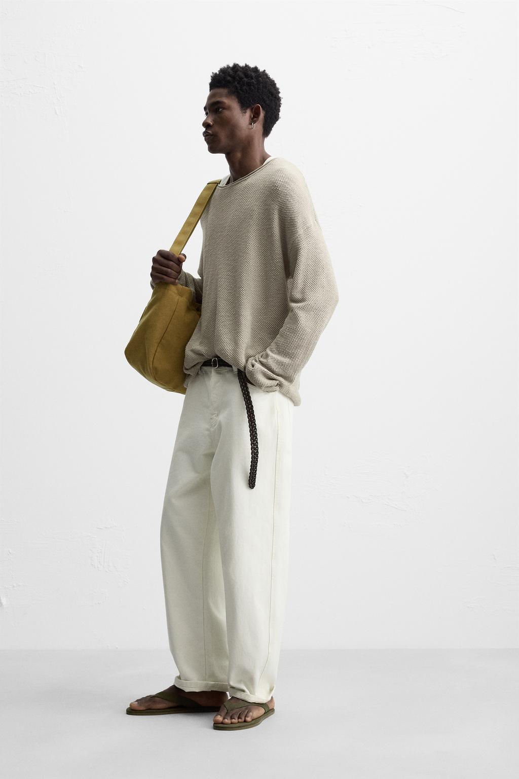 RELAXED FIT TEXTURED SWEATER - Zara фото 4