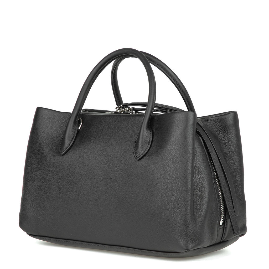 3208 black, Женская кожаная сумка, Barcelo Biagi