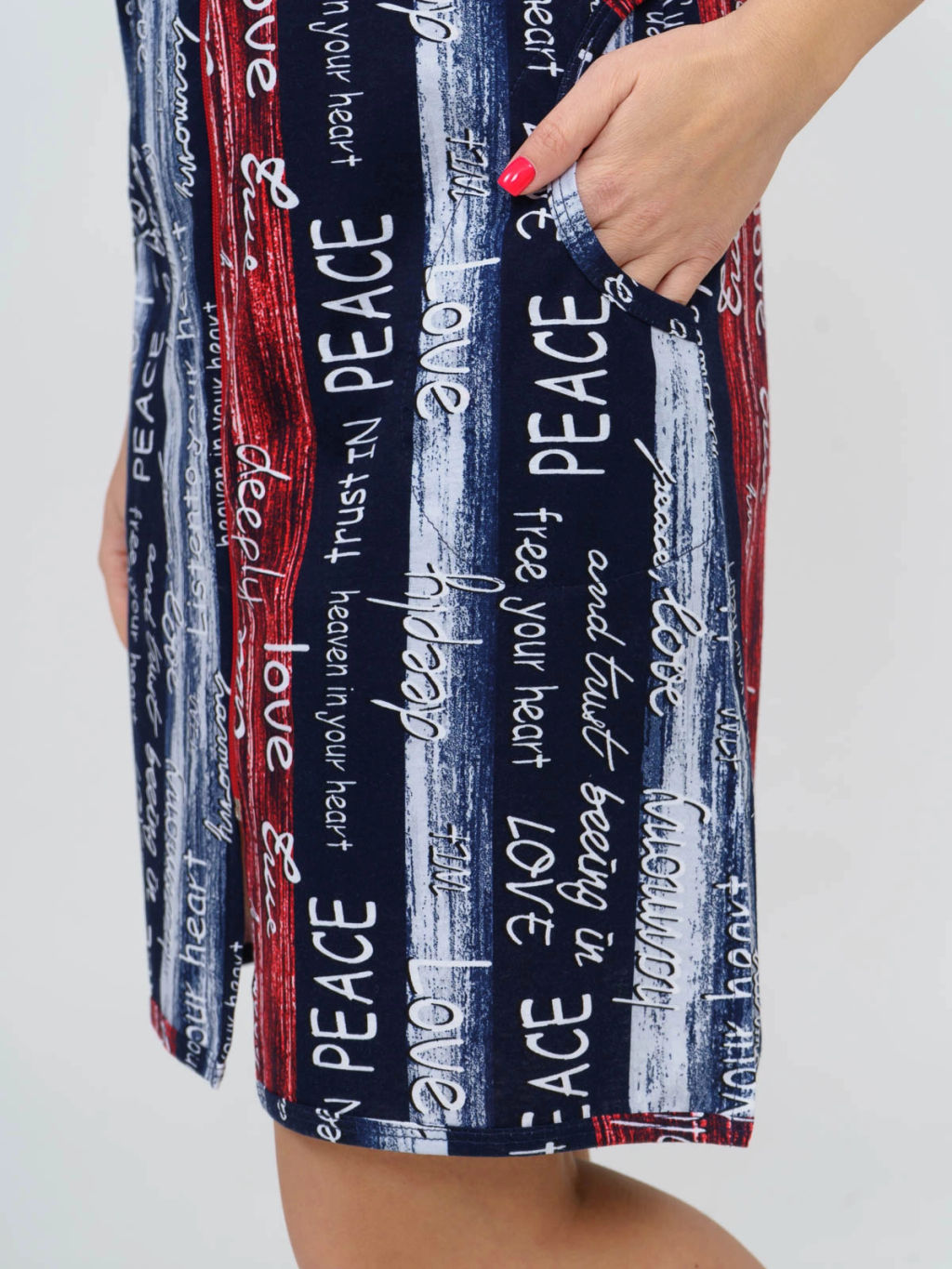 Халат женский, цвет синий