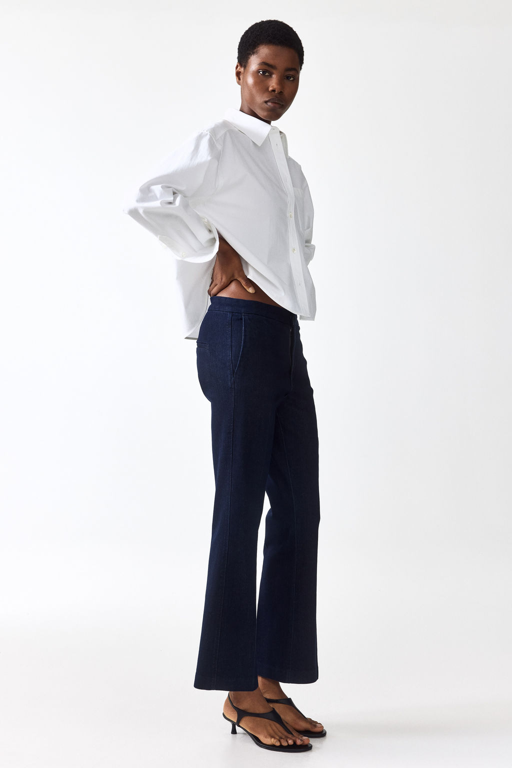 Flared High Waist Ankle Jeans - H&m фото 5
