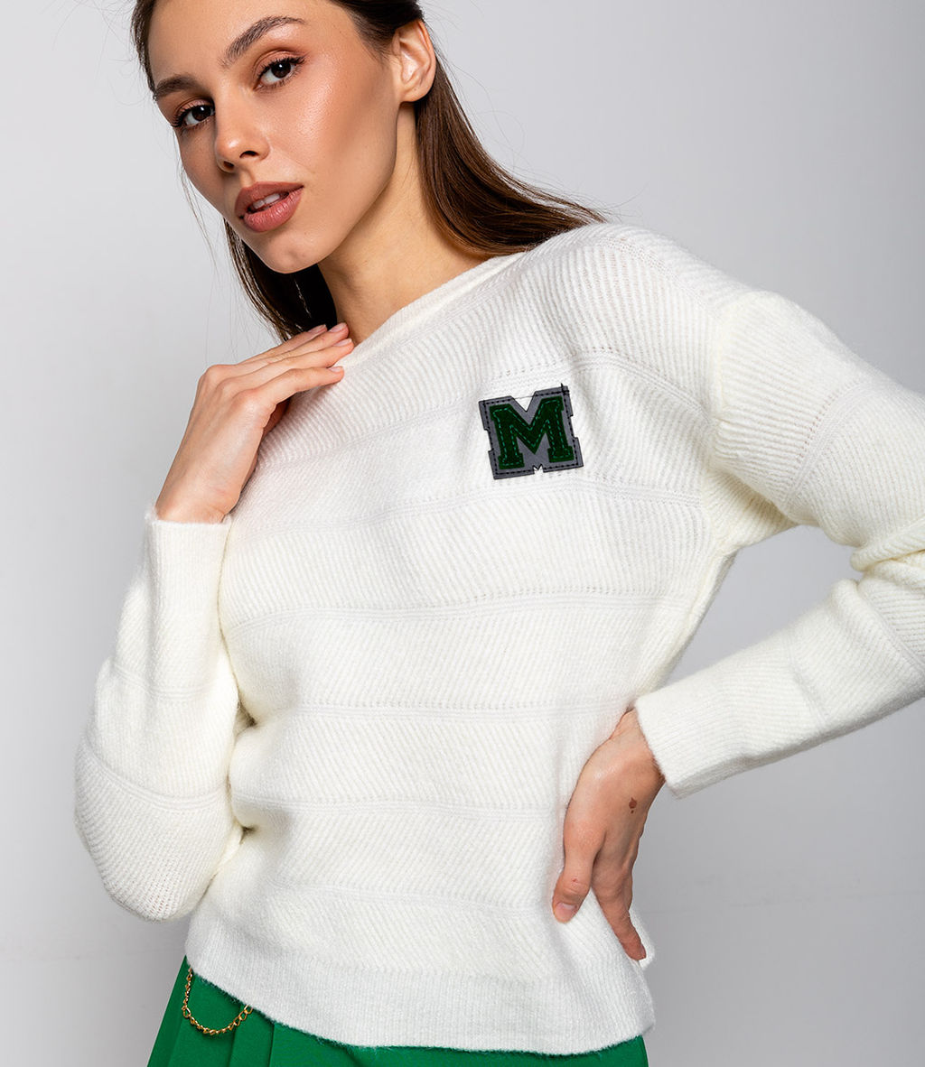 Джемпер #КТ299, молочный - Dommod фото 5