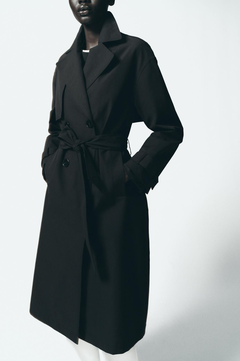 WATER-REPELLENT TRENCH COAT WITH BELT - Zara фото 4