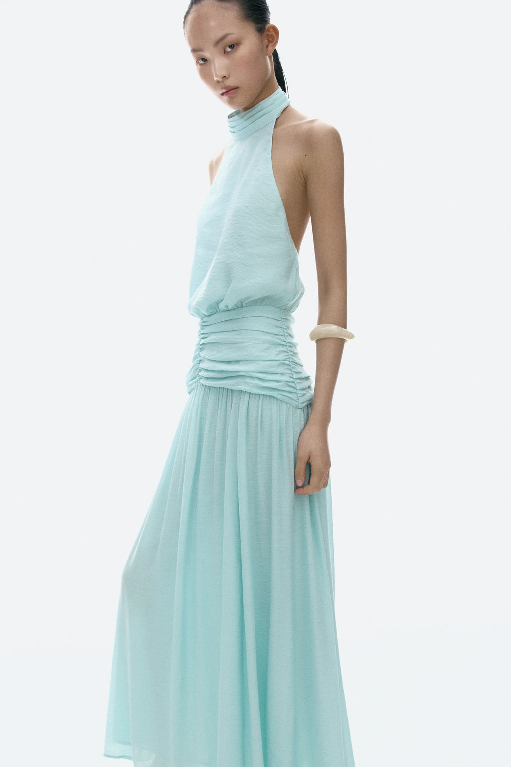 Vestido halter drapeado - H&m фото 2