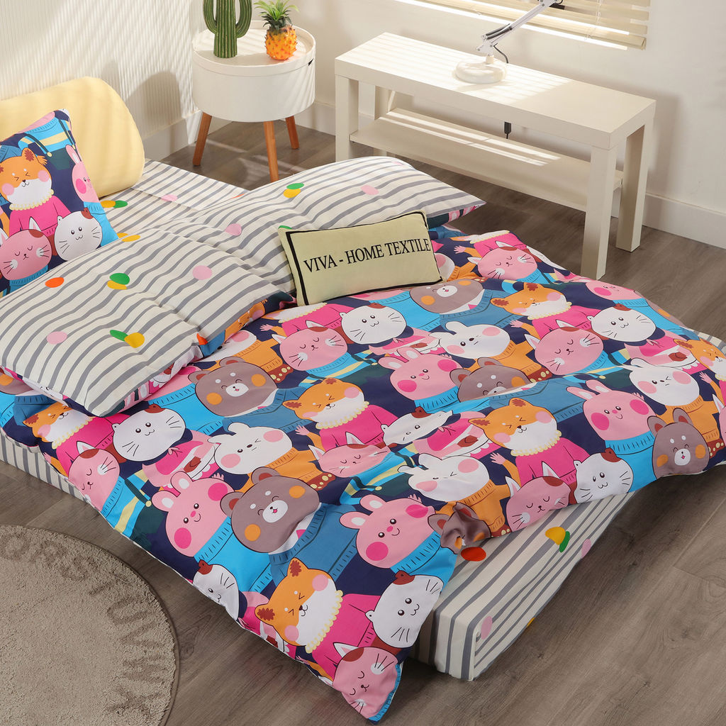 Комплект постельного белья на резинке Сатин Люкс KIDS 100% хлопок CDKR044 140*200*25/1.5 спальный/50-70 1 шт - Ситрейд фото 6