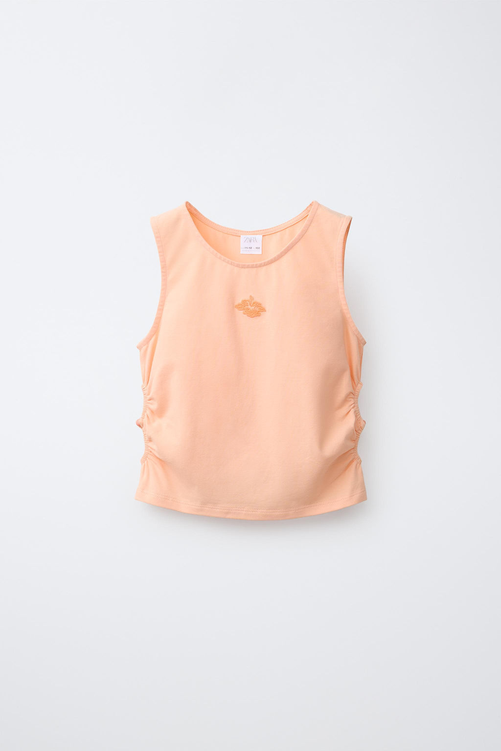 CAMISETA CUT OUT BORDADO / Naranja