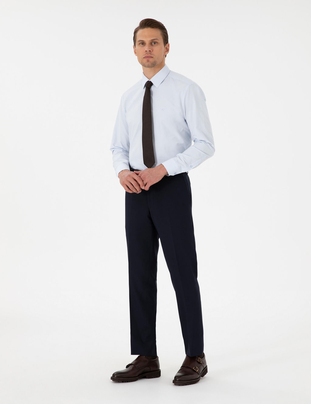 Lacivert Slim Fit Kuma_ Pantolon - Pierre cardin фото 3