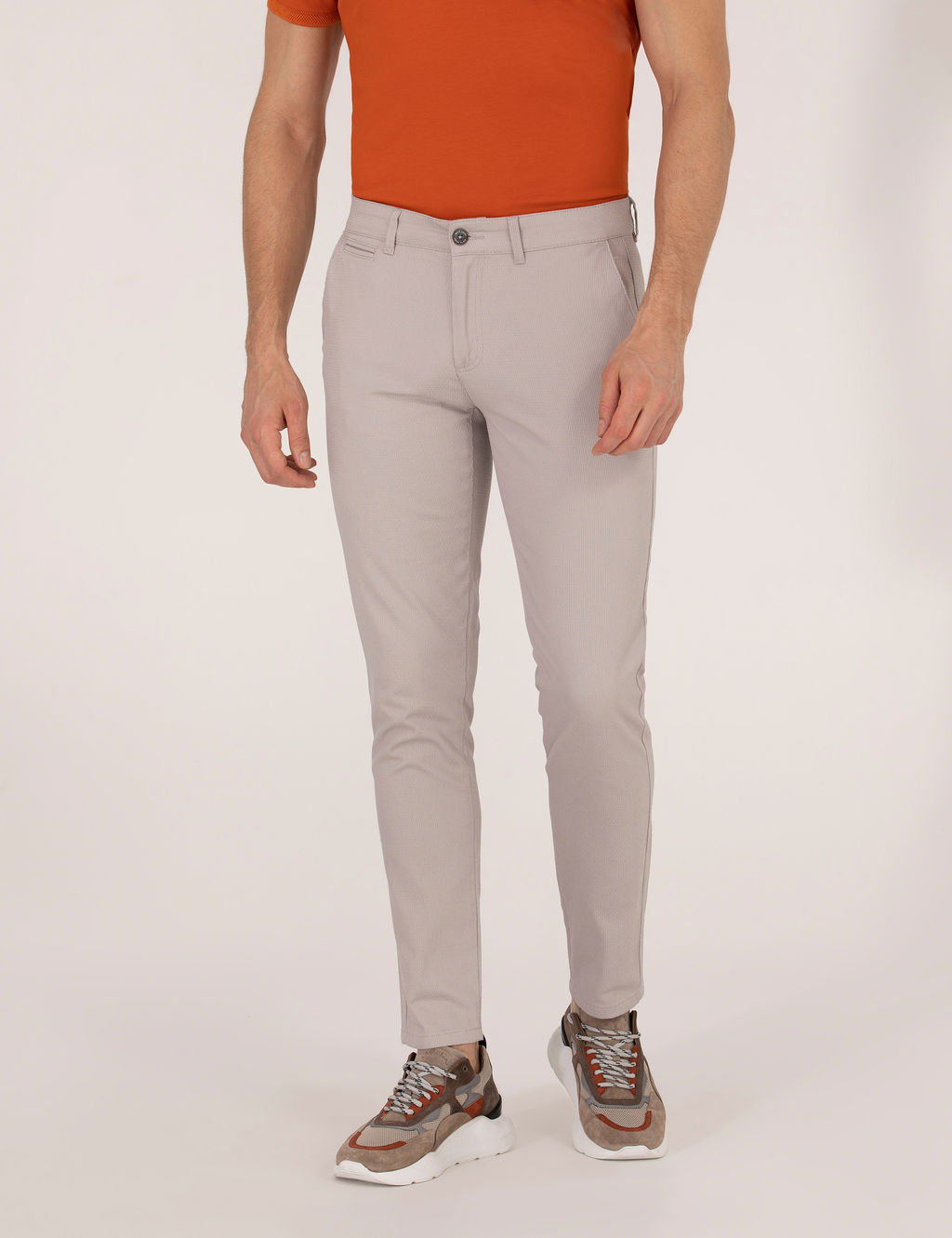 Gri Arm_rl_ Slim Fit Chino Pantolon