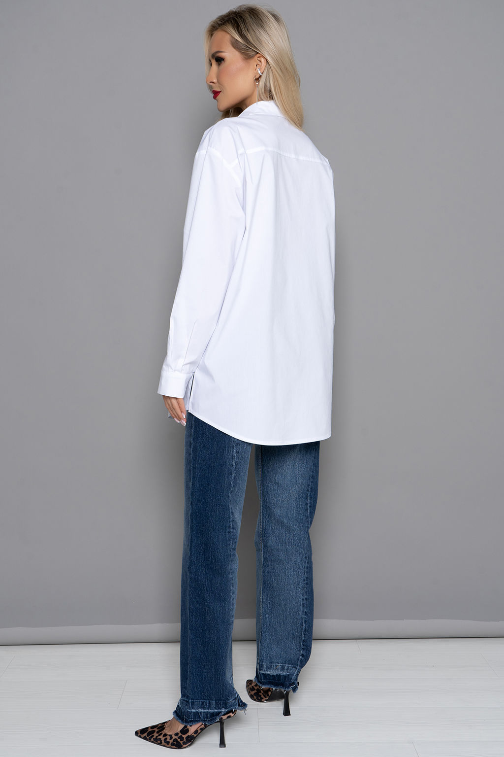Рубашка (белый) Б11-133 - Николь фото 8