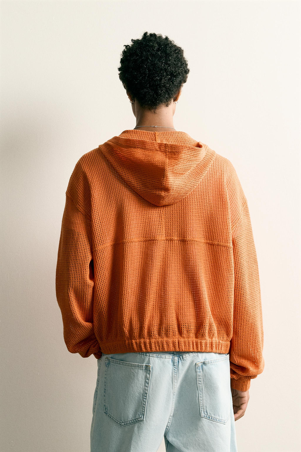 SOBRECAMISA RELAXED FIT ESTRUCTURA RED / Naranja - Zara фото 3
