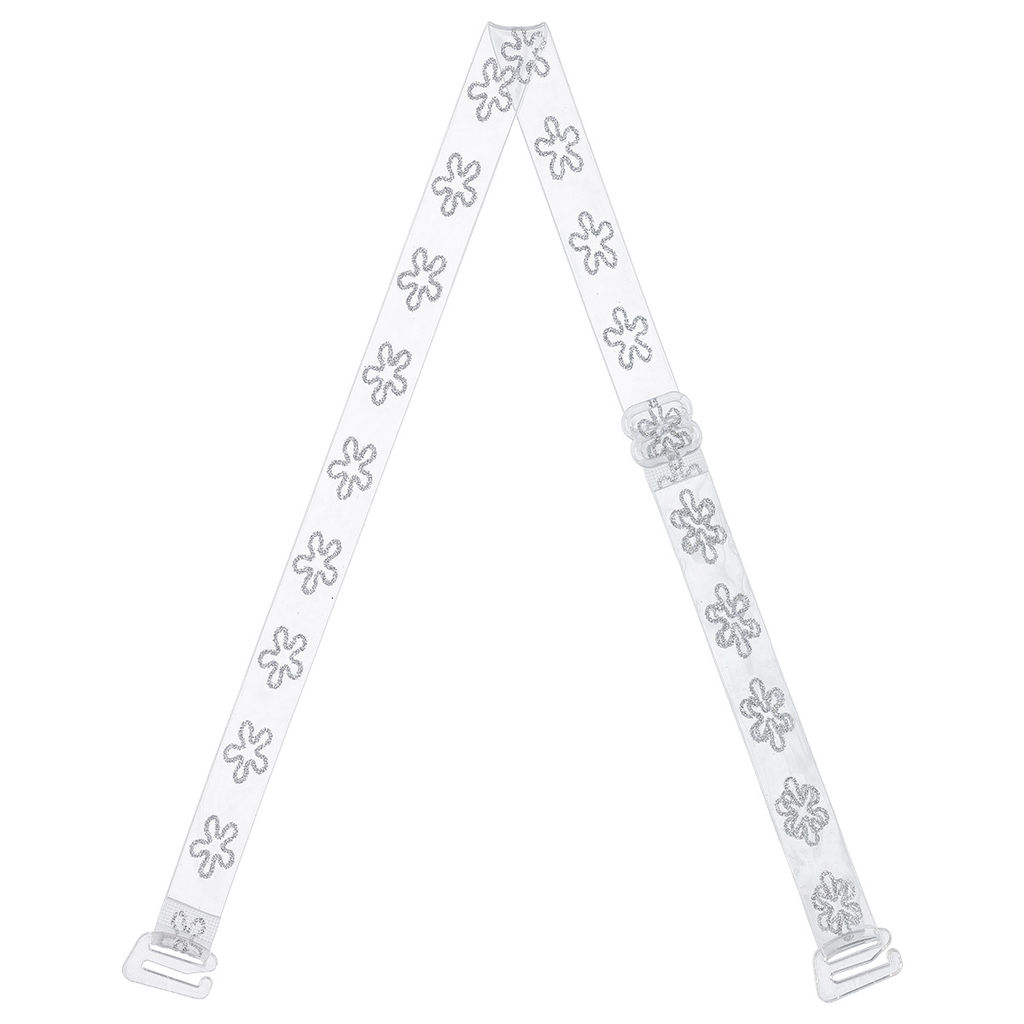 Бретели (пара) Gamma BR-1028 в пакете 10 мм 10 пар СК/Распродажа под серебро