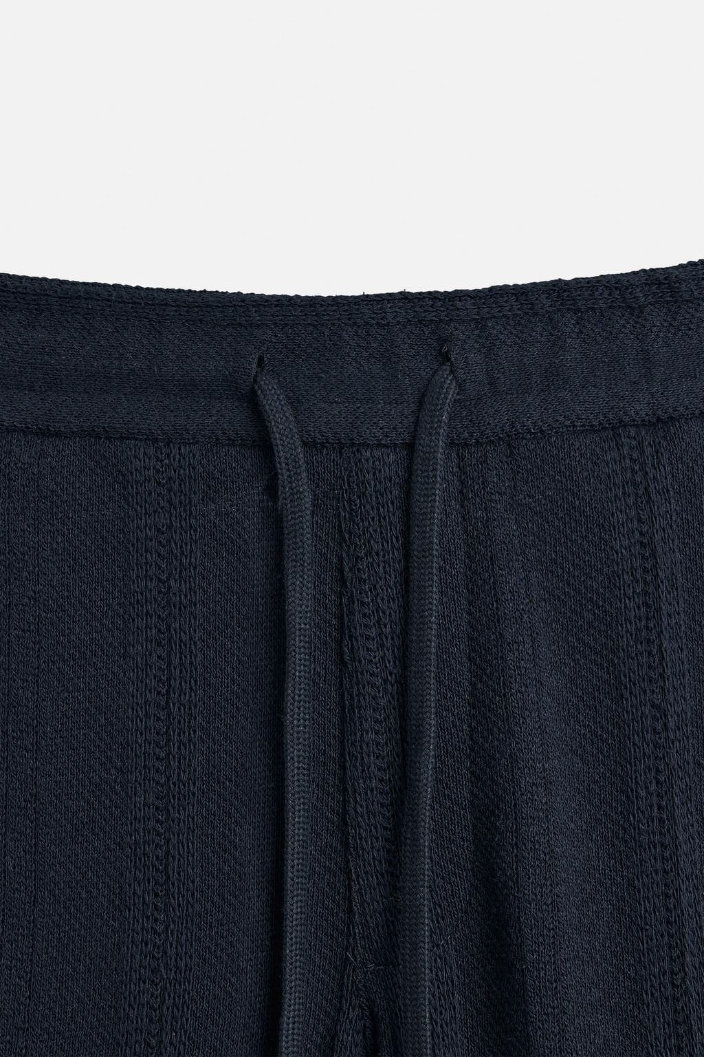 STRIPED TEXTURED TROUSERS - Zara фото 9