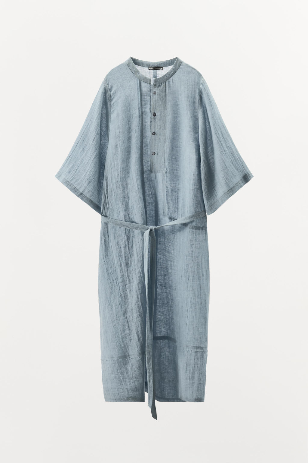 LIMITED EDITION LINEN BLEND SHIRT DRESS - Zara фото 12