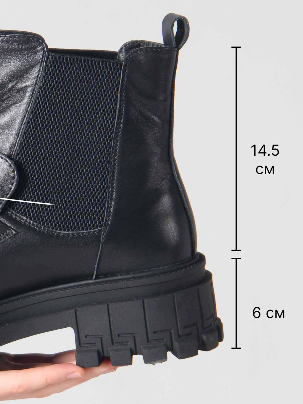 Ботинки EDART 358.5511bl. black/байка фото 5