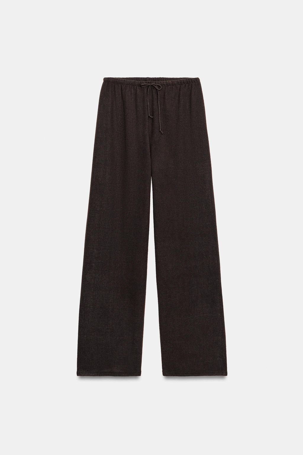 PANTAL?N R?STICO WIDE LEG / Marr?n oscuro - Zara фото 5