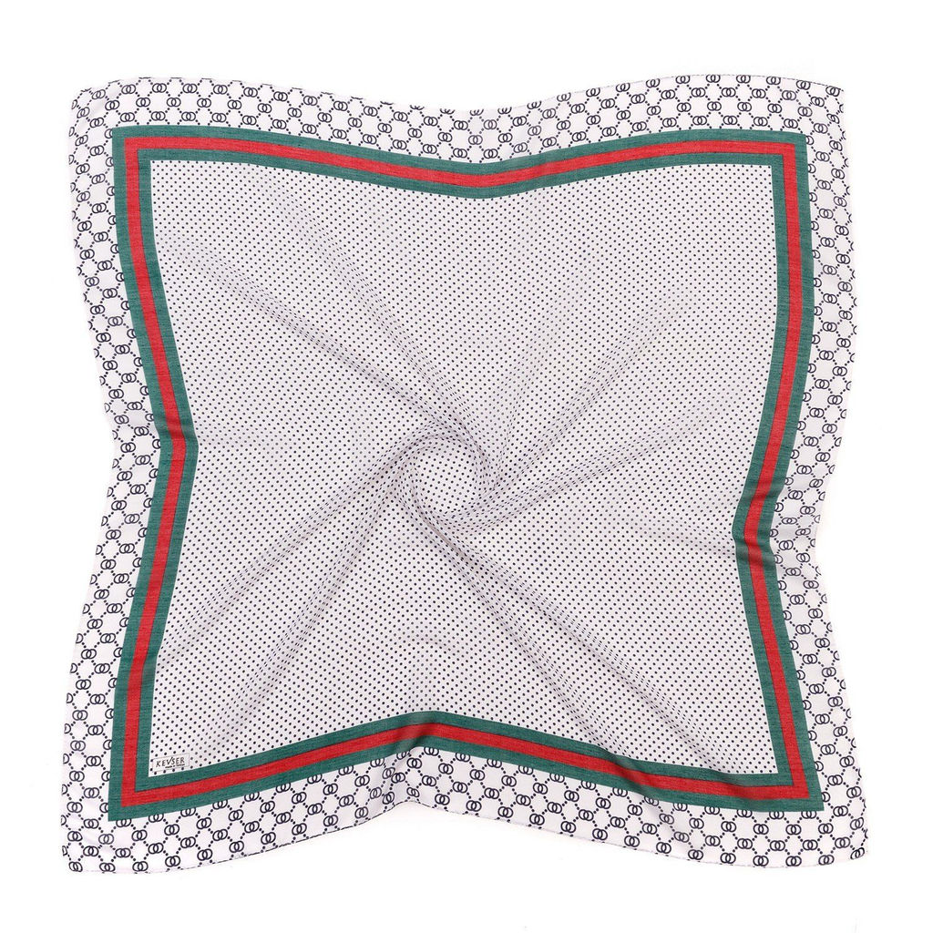 Платок турецкий на голову, однотонный MAGROM, белый, 90 х 90 см, из 100% бамбука