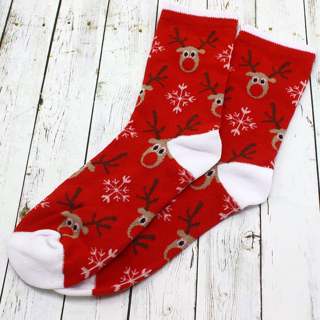 Носки НГ р.35-40 Новогоднее настроение Олени - Krumpy фото 2