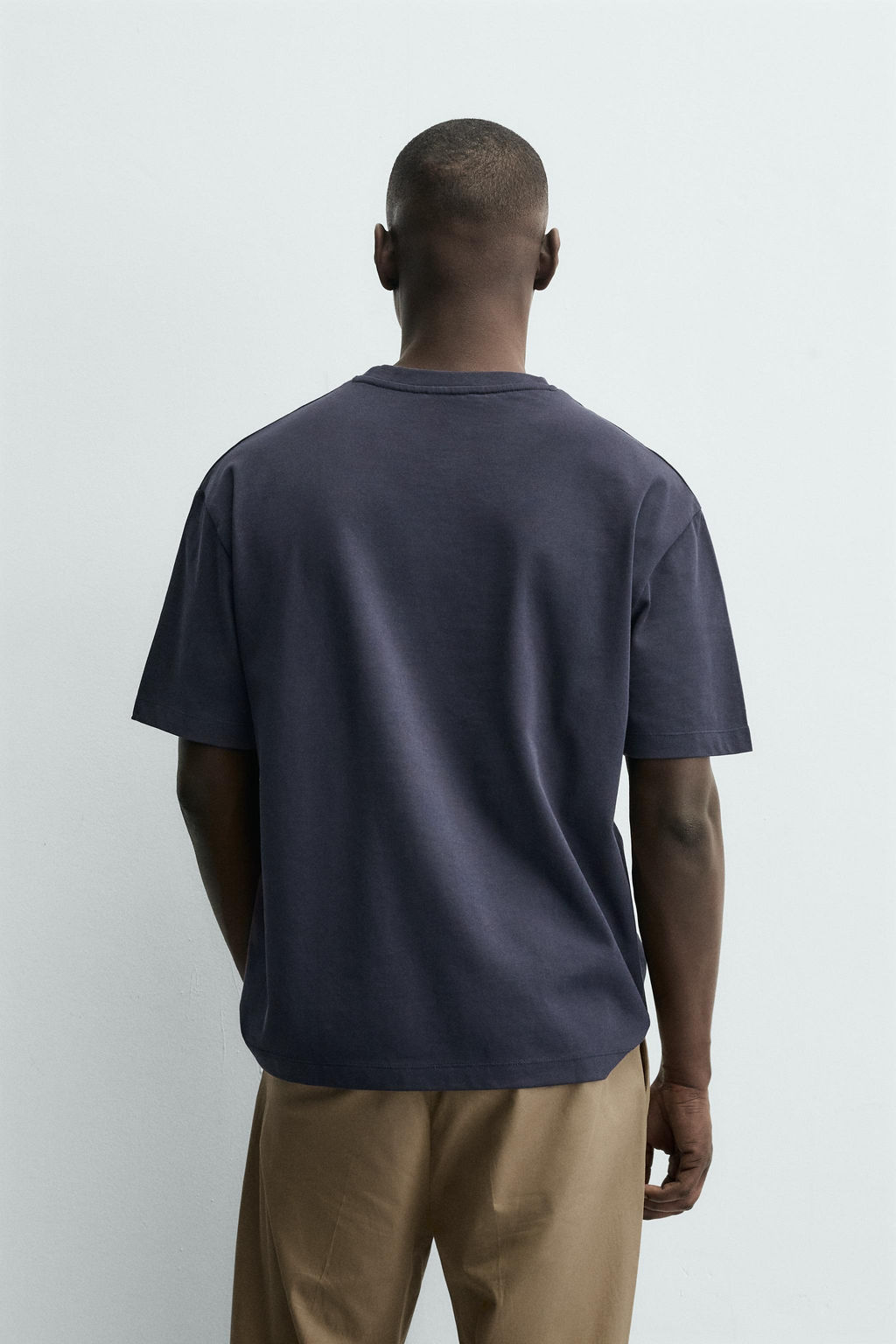 CAMISETA HEAVYWEIGHT B?SICA / Azul - Zara фото 3