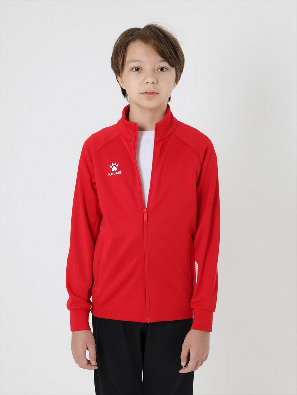 Детская олимпийка KELME Childrens Knitted Jacket (fleece) Red