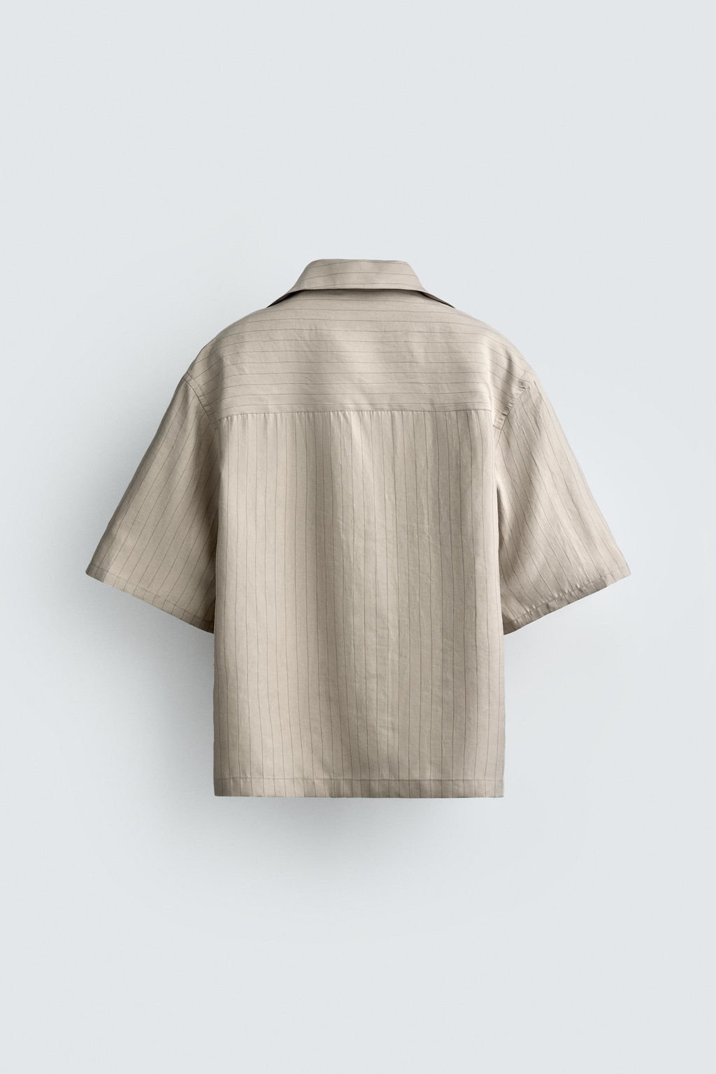 CAMISA FLUIDA RELAXED FIT / Gris / Tostado - Zara фото 7