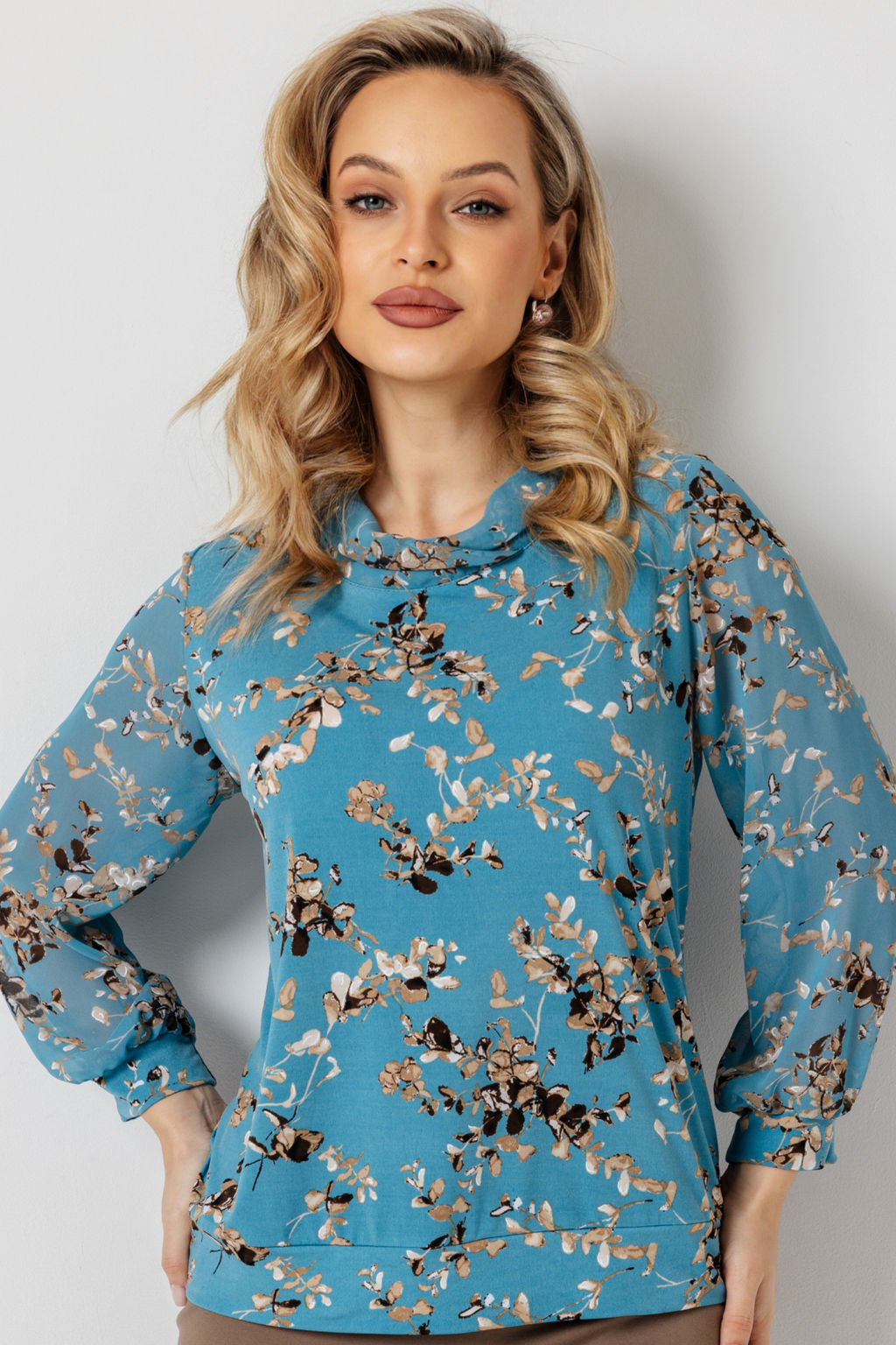 Блузка женская 7101/01/Бирюзовый