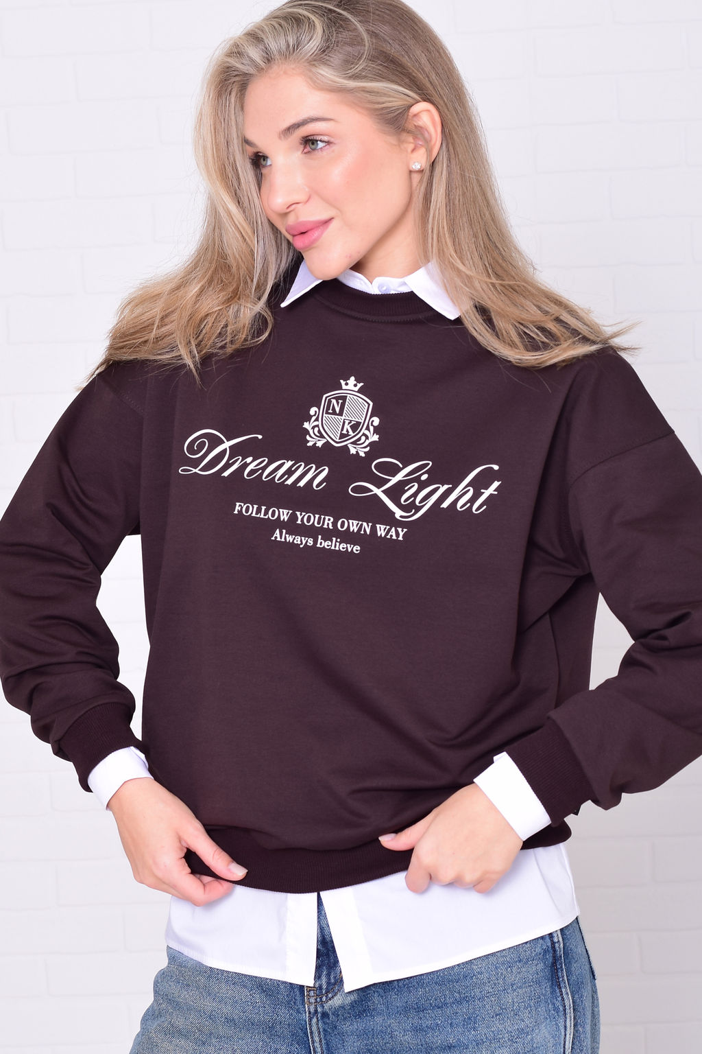 Свитшот женский 6-221 из футера двунитки - Новое кимоно фото 5