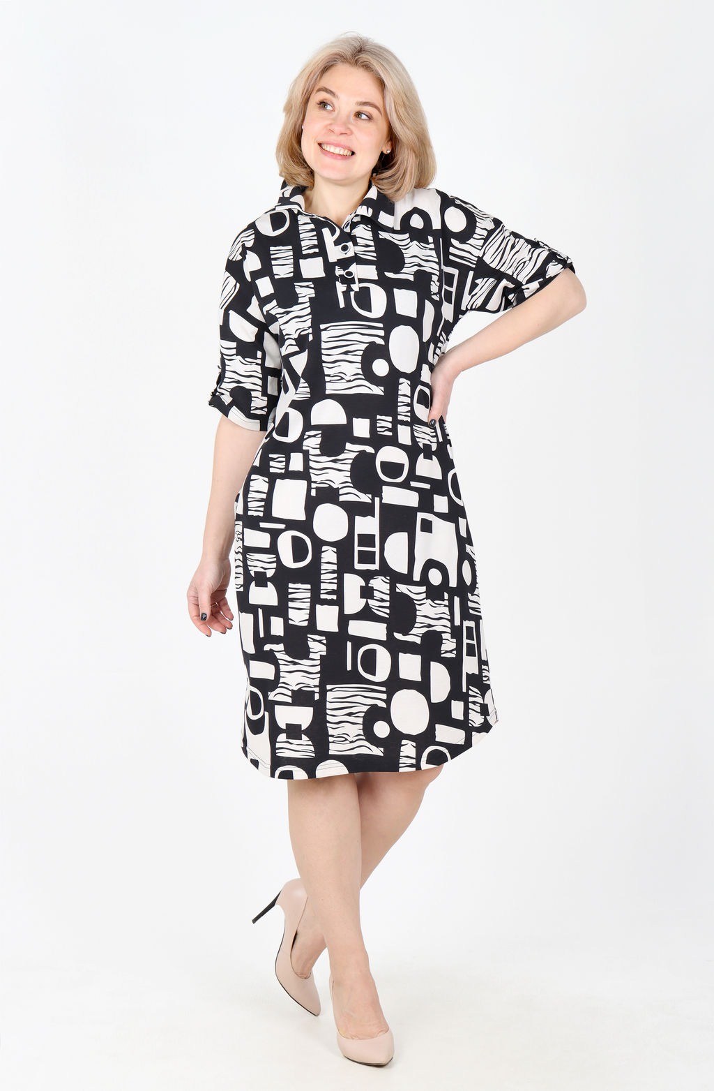 Платье София Х-452 (46-62) кулирка - Лотос фото 35