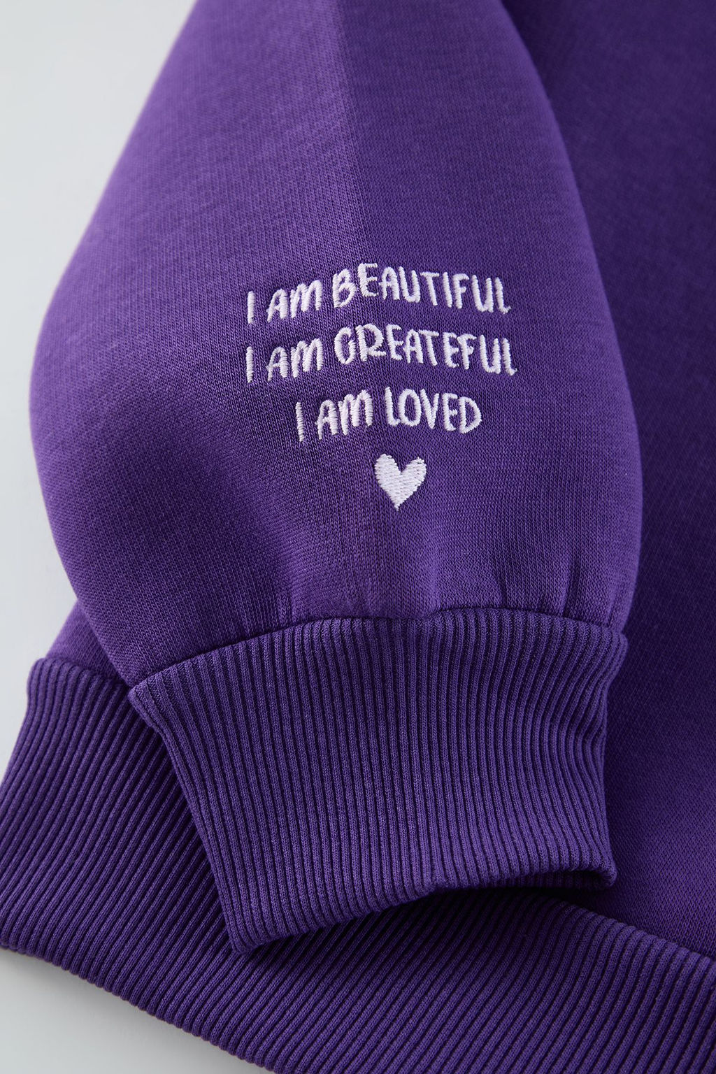 Mor Nak?sl? Regular/Normal Kal?p Kal?n Ici Polarl? Orme Sweatshirt TWOAW25SW00176