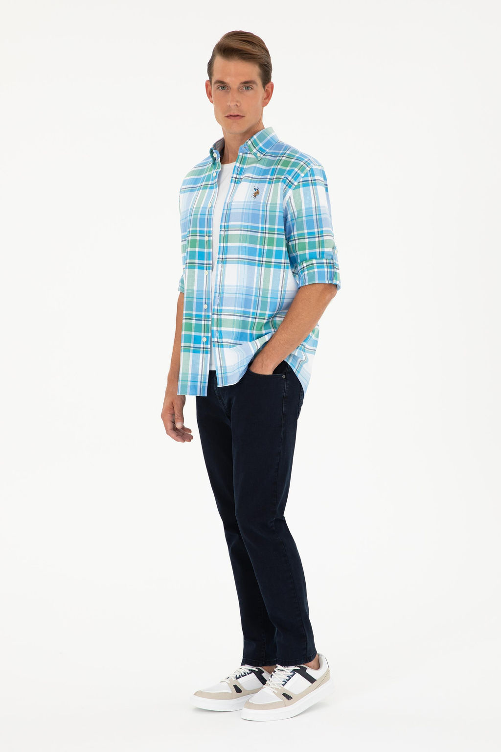 U. S. Polo Assn / Мужская рубашка Saks с длинным рукавом - U.s. polo assn фото 11