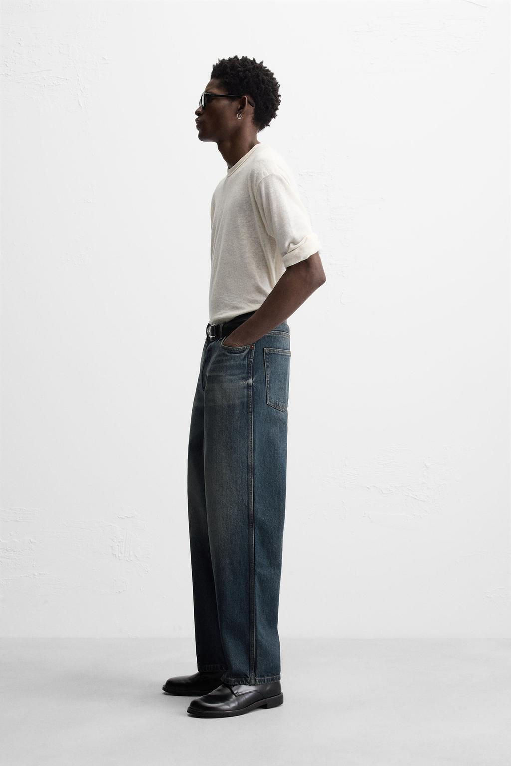 RELAXED STRAIGHT-LEG JEANS - Zara фото 21