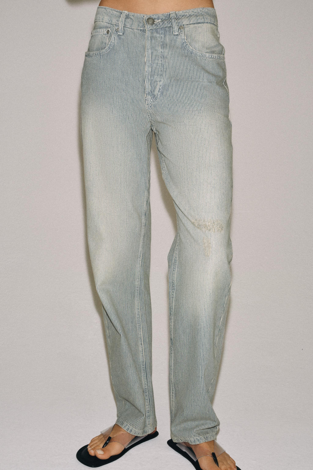 JEANS ZW COLLECTION RECTOS TIRO BAJO RAYAS / Rayas