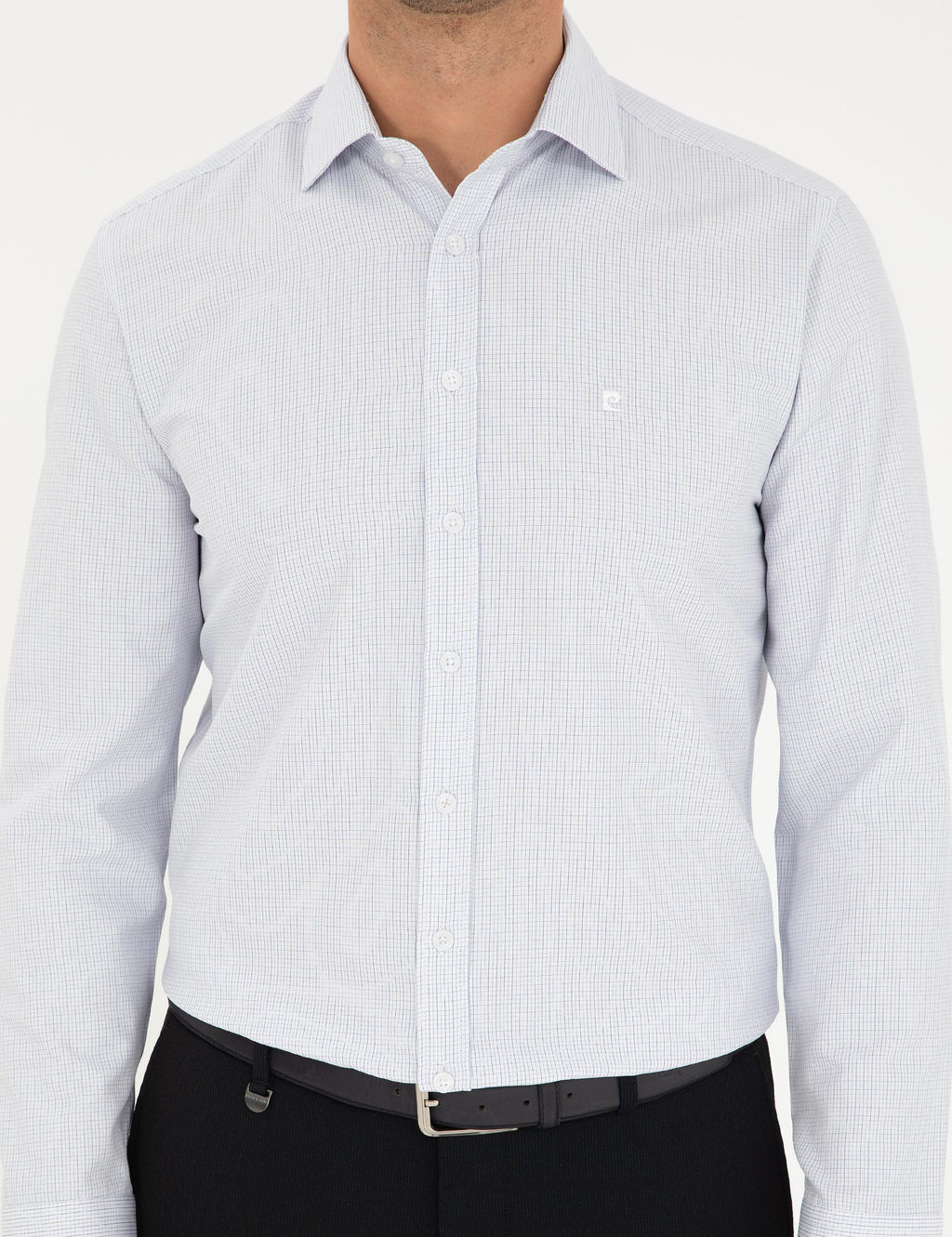 Lacivert Slim Fit Uzun Kollu G_mlek - Pierre cardin фото 6