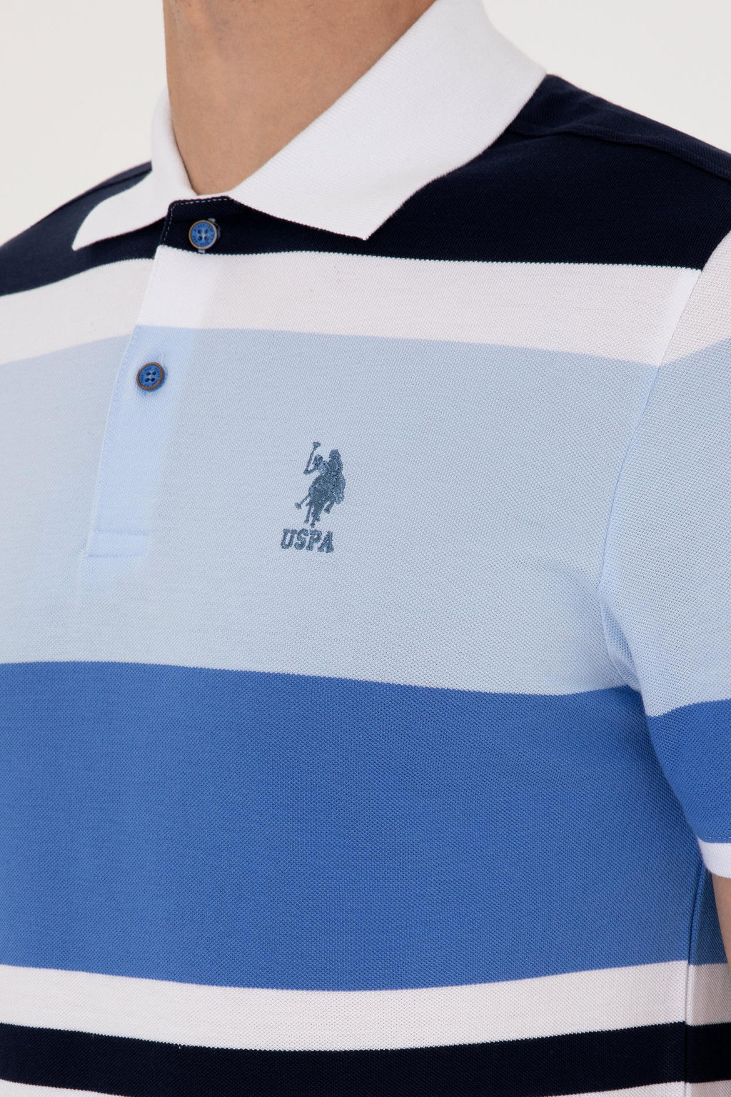 Erkek Regular Fit Polo Yaka _ndigo Ti__rt Sepette S_rpriz _ndirim - U.s. polo assn фото 7