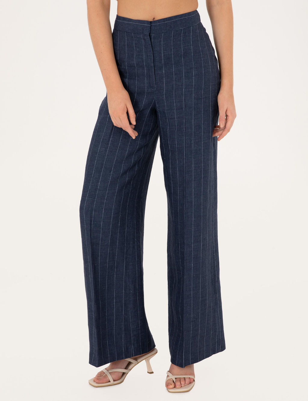 Lacivert Keten Pantolon - Pierre cardin фото 2