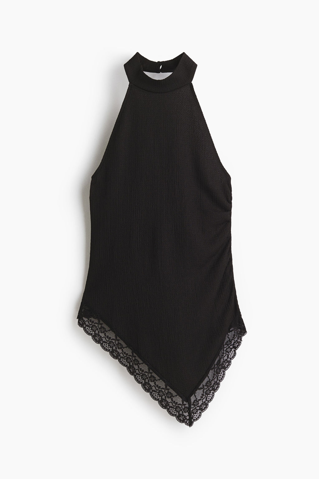 Top halter con ribete de encaje - H&m фото 2