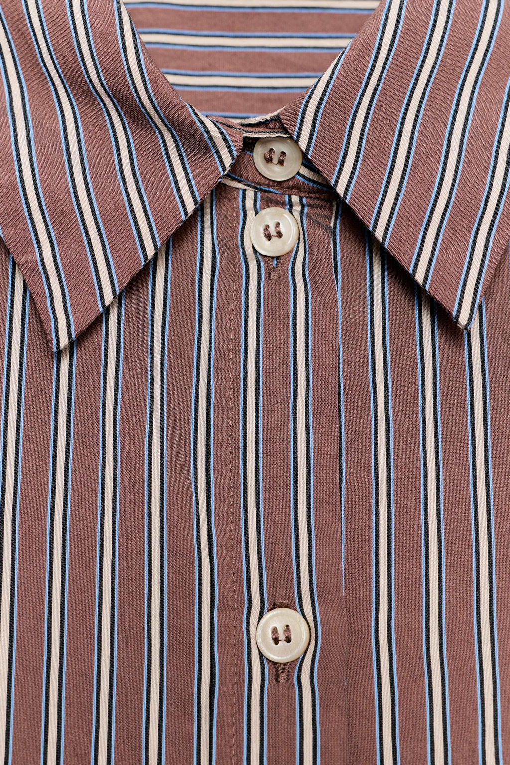 OVERSIZE STRIPED POPLIN SHIRT